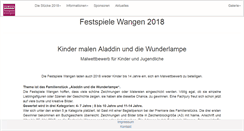 Desktop Screenshot of festspiele-wangen.de