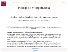 Tablet Screenshot of festspiele-wangen.de